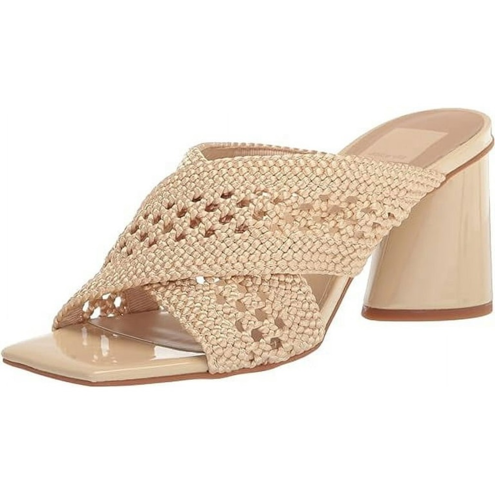Dolce Vita Cream Woven Mules